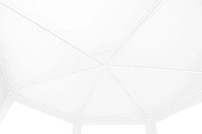 Градинска беседка с мрежа против комари 2 x 2 м Бял