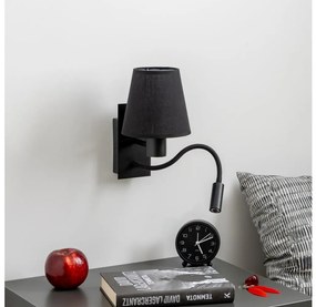 Brilagi - LED Аплик NUBILA 1xE27/25W/230V + LED/3W черен