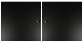 Черна врата за модулна система от рафтове 2 бр. 32x33 cm Mistral Kubus - Hammel Furniture