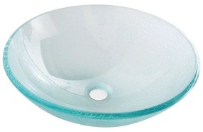 Стъклена кръгла мивка ø 42 cm Ice – Sapho