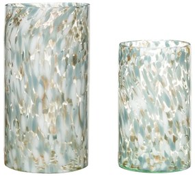 Стъклени ръчно изработени вази в комплект 2 бр. (височина 37 cm) Libra – Hübsch