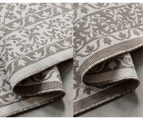 Кафяво-кремав външен килим 120x170 cm Gemini – Elle Decoration