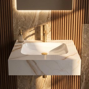 Стенна мивка REA Aresa Grey Gold 60