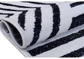 Бял и син миещ се килим 200x100 cm - Vitaus
