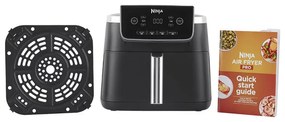 Фритюрник с горещ въздух Ninja AF140EU PRO, 1750W, 4.7 л, 40-240C, 4 програми, Таймер, AirCrisp, Незалепващо покритие, Черен
