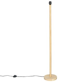 Рустикална подова лампа дърво без абажур - Mels