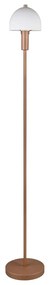 Подова лампа бронзова със стъклен абажур (височина 120 cm) Glenn – Trio