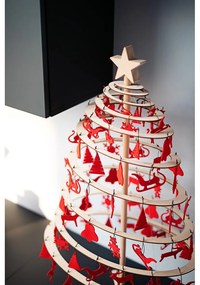 Дървена звезда за декоративна коледна елха Small - Spira