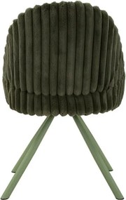 Зелени тапицирани трапезни столове в комплект с подлакътници 2 бр. Stockholm – Mauro Ferretti