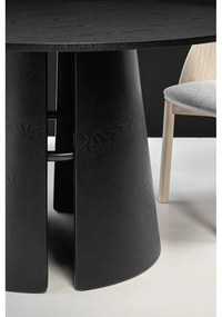 Черна кръгла маса за хранене , ø 137 cm Cep - Teulat