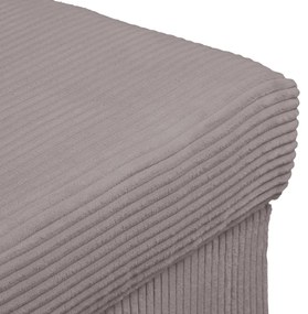 Табуретка от сив велур Ariella - Ropez