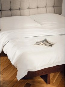 Кафяво двойно легло 160x200 cm от МДФ от декор от ясен без табла с включена подматрачна рамка Kito – noo.ma