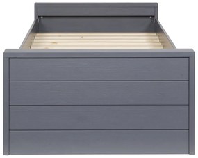 Сиво единично легло 90x200 cm Dennis – WOOOD