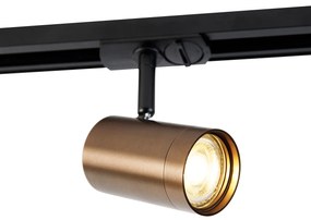 Модерен 1-фазен релсов прожектор тъмно бронз - Jeana