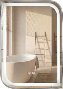 Огледало LED ZONE 70x50 BRUSH NICKEL