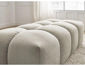 Бежова табуретка от прежда с примки от букле Everest – Bobochic Paris