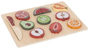 Детска дървена играчка с плодове Poty ,30x22 см MDF