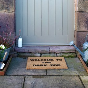 Изтривалка от кокосови влакна 40x60 cm Welcome to the Darkside – Artsy Doormats