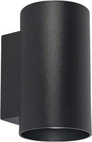 Интелигентна дизайнерска стенна лампа черна вкл. 2 Wifi GU10 - Sandy