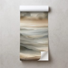 Самозалепващ тапет – Акварелен пейзаж в мъгла