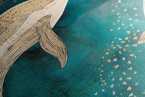 Картина на платно – Китове в магически океан