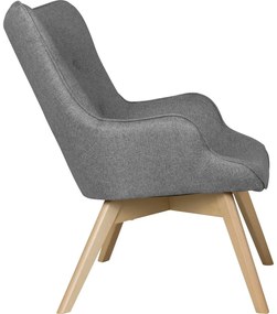 Сиво кресло Niko – Ropez