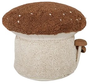 Детски пуф в тухлен цвят/кремав Boletus – Lorena Canals