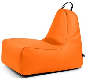Оранжев пуф от изкуствена кожа Chill XL – So Soft?