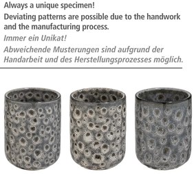 Сива керамична чаша за четки за зъби Oviedo - Wenko