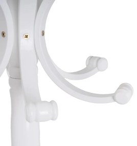 Бяла стойка за връхни дрехи от масивна топола Thonet – Casa Selección