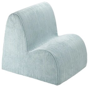 Детски стол от рипсено кадифе в цвят мента Cloud – Wigiwama