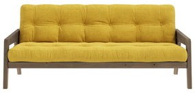 Жълт велурен диван 204 cm Grab - Karup Design