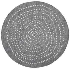 Сив килим за открито , ⌀ 140 cm Bali - NORTHRUGS