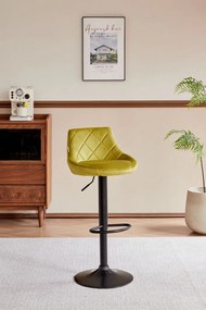 Бар стол Velluto-жълт (2) парчета