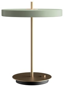 Светлозелена LED настолна лампа с метален абажур (височина 41,5 cm) Asteria Table - UMAGE