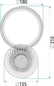 СТЕННА ЛАМПА LED LHJ071-W Brush Gold