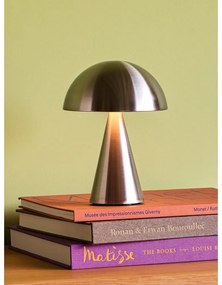 Тъмносива LED затъмняваща се настолна лампа (височина 20 cm) Mush – Hübsch