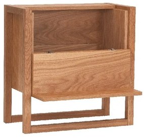 Шкаф за вино от дъбова дървесина в естествен цвят 59x60 cm NewEst - Woodman