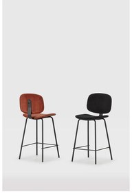 Бар столове в цвят бордо в комплект от 2 броя (височина на седалката 64 cm) Arus - Marckeric