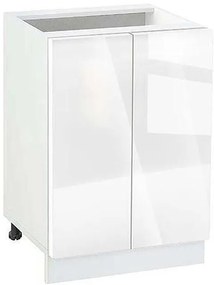 Долен шкаф МДФ Глосмакс 502 (50см) Бял