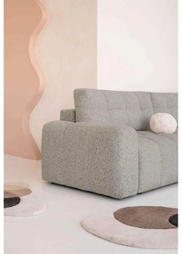 Светлокафяв разтегателен модулен ъглов диван с място за съхранение (десен ъгъл) Lulu – Miuform