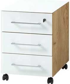 Дъбов шкаф в бял\естествен цвят 40x55 cm Monteria - Germania