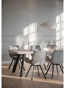 Сиви тапицирани трапезни столове в комплект 2 бр. Norwell – Rowico