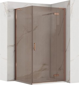 Душ кабина REA Hugo 90x80 Copper Brush