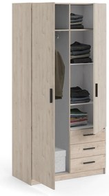 Гардероб от декор от дъб естествен 99x200 cm Sprint – Tvilum