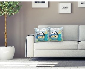 Детска калъфка за възглавница 43x43 cm Boy Owl – Mila Home