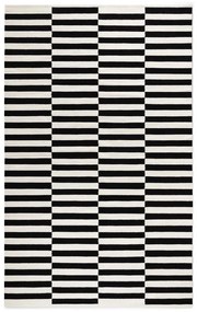 Черно-бял двустранен ръчно изработен вълнен килим 200x300 cm Donna – Hanse Home