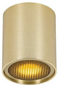 Дизайнерски повърхностно монтиран прожектор златен GU10 50mm - Tubo Honey