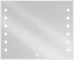 Mexen Ner със светлина огледало за баня 100 x 80 см, LED 6000K, анти-пара