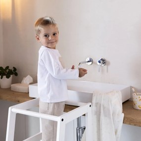 Бяла учебна кула от масивен бук Forrest – Vipack